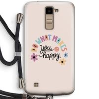 Happy days: LG K10 (2016) Transparant Hoesje met koord