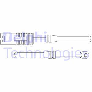 Waarschuwingscontact, remvoering-/blokslijtage DELPHI, u.a. für BMW