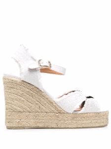 Castañer espadrilles compensées Bromelia - Blanc