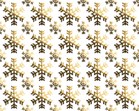 Gouden sneeuwvlokken Patroon Kerst vinyl tapijt