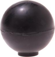 Deurstopper schroefbaar golf 35x35 zw - Deltafix