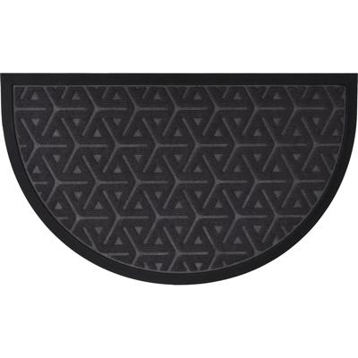 Luance Deurmat Wilson - donkergrijs - rubber - halve maan - 75 x 44 cm - schoonloopmat