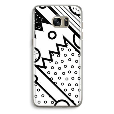 Pop Art #4: Samsung Galaxy S7 Edge Transparant Hoesje