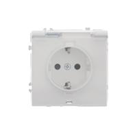 Waterdicht stopcontact IP54 Milaan wit Waterdicht stopcontact IP54 Milaan wit