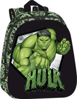 3D-Kinderrugzak Hulk Zwart Groen 27 x 33 x 10 cm (8412688552993)