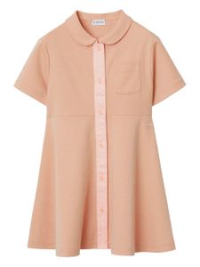 Burberry Kids robe à col claudine - Rose