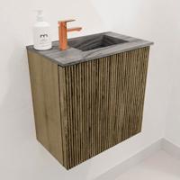 Toiletmeubel Mondiaz Joya Dlux | 40 cm | Meubelkleur Dusk | Faye wastafel Sombra Wasbak Rechts | 1 kraangat
