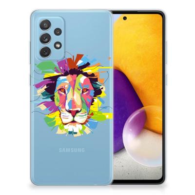 Samsung Galaxy A72 Telefoonhoesje met Naam Lion Color Samsung Galaxy A72 Telefoonhoesje met Naam Lion Color