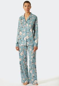 Schiesser Schiesser Pyjama lang bluegrey 176983 38/M
