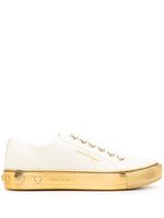 Ferragamo baskets à semelle Tully Gancini - Blanc