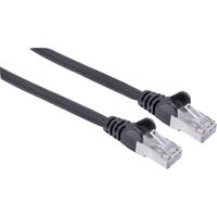 Intellinet 318785 RJ45 Netwerkkabel, patchkabel CAT 6A S/FTP 2.00 m Zwart Folie afscherming, Afscherming gevlochten, Halogeenvrij 1 stuk(s)