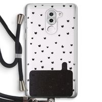 Kleine kattenkopjes: Honor 6X Transparant Hoesje met koord
