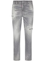 DSQUARED2 jean à effet taches de peinture - Gris