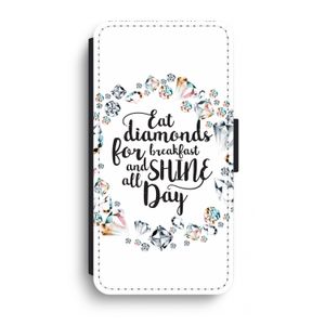 Diamonds: iPhone XR Flip Hoesje