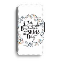 Diamonds: iPhone XR Flip Hoesje