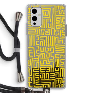 Majorelle Blue Print: OnePlus 9 Transparant Hoesje met koord