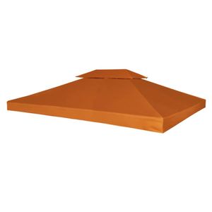 VidaXL Vervangend tentdoek prieel 310 g/m² 3x4 m oranje