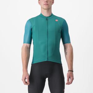 Castelli Endurance Elite korte mouw fietsshirt turquoise heren XL