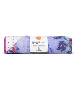 Manduka Yogitoes Skidless Yoga Handdoek - Illuminated Floral 2.0 - Multicolor - 173 x 61 cm