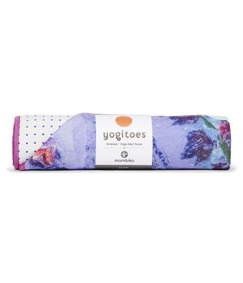Manduka Yogitoes Skidless Yoga Handdoek - Illuminated Floral 2.0 - Multicolor - 173 x 61 cm
