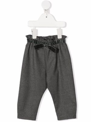 Il Gufo pantalon à détail de nœud - Gris