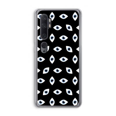 Eyes pattern: Xiaomi Mi Note 10 Pro Transparant Hoesje
