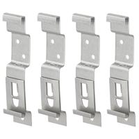 Benson Kentekenplaat klemmen - 4x stuks - RVS - nummerplaat bevestigen - aanhanger