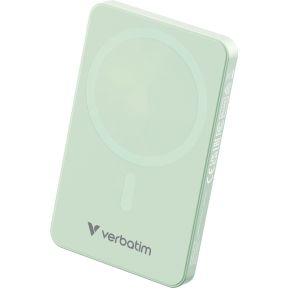 Verbatim Charge 'n' Go Essentials Magnetische draadloze powerbank 5000 mAh Groen