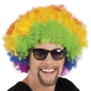 Afro pruik multi