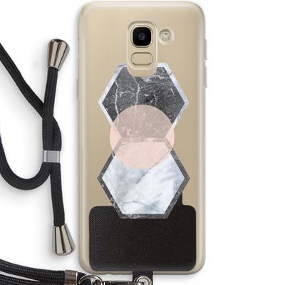 Creatieve toets: Samsung Galaxy J6 (2018) Transparant Hoesje met koord