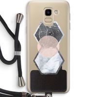 Creatieve toets: Samsung Galaxy J6 (2018) Transparant Hoesje met koord