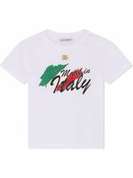 Dolce & Gabbana Kids t-shirt à logo imprimé - Blanc - thumbnail