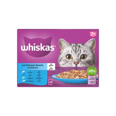 Vis Selectie in gelei maaltijdzakjes multipack 12x85g dierensnack - Whiskas