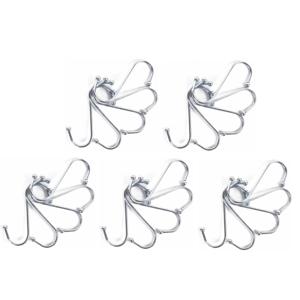 25x s-haken / ophanghaken - 5-delig - van metaal - 100 mm