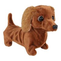 Take Me Home interactieve loophond teckel - 19cm