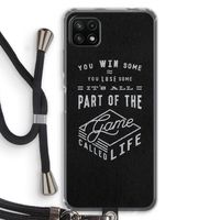 Life: Samsung Galaxy A22 5G Transparant Hoesje met koord