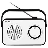 Aiwa R-190BW Transistorradio FM, Middengolf Wit - thumbnail