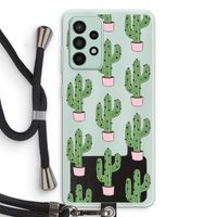 Cactus Lover: Samsung Galaxy A52s 5G Transparant Hoesje met koord