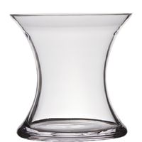 Transparante stijlvolle x-vormige vaas/vazen van glas 15 x 15 cm Transparante stijlvolle x-vormige vaas/vazen van glas 15 x 15 cm