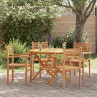 Tuinstapelstoelen 4 pcs Bruin 55.5 x 55.5 x 90 cm