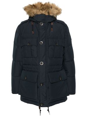 Polo Ralph Lauren veste à capuche bordée de fourrure artificielle - Bleu