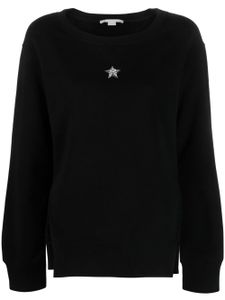 Stella McCartney crystal-embellished cotton sweatshirt - Noir