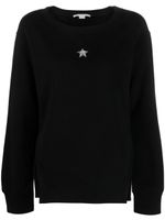 Stella McCartney crystal-embellished cotton sweatshirt - Noir - thumbnail