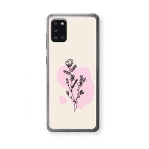 Roses are red: Samsung Galaxy A31 Transparant Hoesje