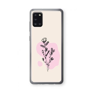 Roses are red: Samsung Galaxy A31 Transparant Hoesje