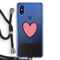 Hartje: Xiaomi Mi Mix 3 Transparant Hoesje met koord