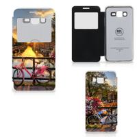Samsung Galaxy Grand Prime Flip Cover Amsterdamse Grachten - thumbnail