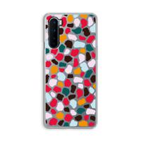 Colored Giraffe: OnePlus Nord Transparant Hoesje - thumbnail