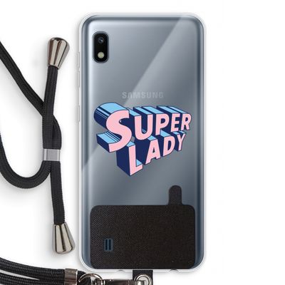 Superlady: Samsung Galaxy A10 Transparant Hoesje met koord