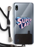 Superlady: Samsung Galaxy A10 Transparant Hoesje met koord
